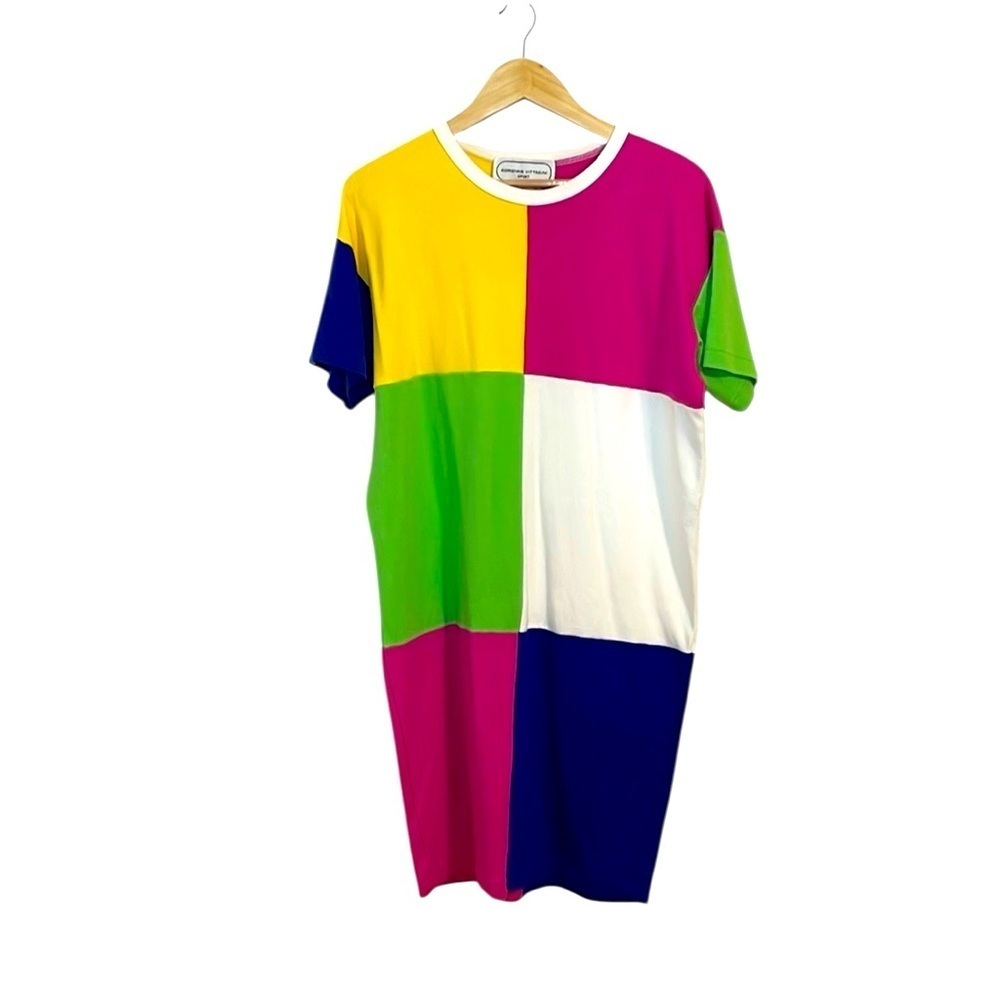 Adrienne Vittadini Sport Color Block Dress, Large